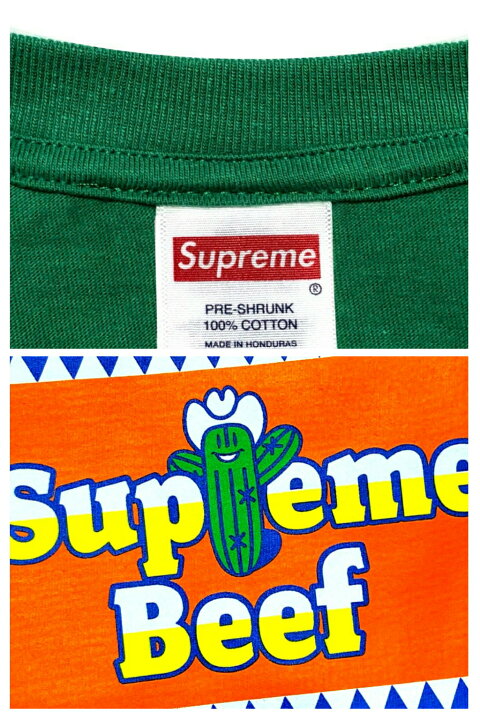 楽天市場】SUPREME シュプリーム Tシャツ トップス 25SS 新品 緑 Beef 
