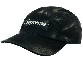 SUPREME シュプリーム キャップ 25AW 新品 黒 Overdyed Camp Cap BLACK オーバーダイ キャンプ キャップ ボックスロゴ ブラック ヴィンテージ加工 25FW