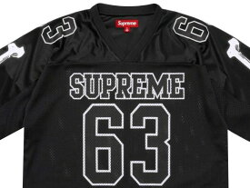 SUPREME シュプリーム トップス 25AW 新品 黒 Supreme Bones Football Jersey BLACK ボーンズ フットボール ジャージ ブラック 骨 スカル カットソー メッシュ 25FW