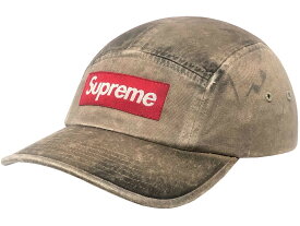 SUPREME シュプリーム キャップ 26SS 新品 タン Overdyed Camp Cap TAN オーバーダイキ ャンプ キャップ ボックスロゴ ベージュ ヴィンテージ加工