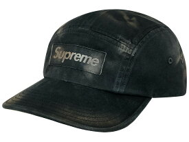 SUPREME シュプリーム キャップ 26SS 新品 黒 Overdyed Camp Cap BLACK オーバーダイ キャンプ キャップ ボックスロゴ ブラック ヴィンテージ加工