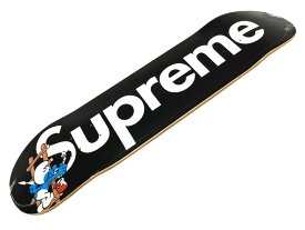 SUPREME シュプリーム 20AW 新品 黒 Smurfs Skateboard スマーフ ボックスロゴ スケートボード スケボー デッキ ブラック BLACK 送料無料