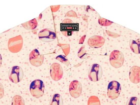 SUPREME シュプリーム HYSTERIC GLAMOUR ヒステリックグラマー コラボ 21SS 新品 白 Blurred Girls Rayon S/S Shirt OFF WHITE 半袖 レーヨン シャツ オフホワイト