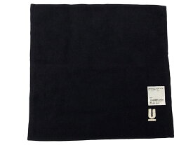 UNDERCOVER　アンダーカバー 新品 黒 U LOGO Uロゴ 刺繍 ハンドタオル コットン パイル ハンカチ BLACK