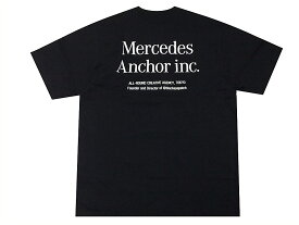 Mercedes Anchor inc. メルセデスアンカーインク 2023 新品 黒 ロゴ Tシャツ BLACK バックプリント