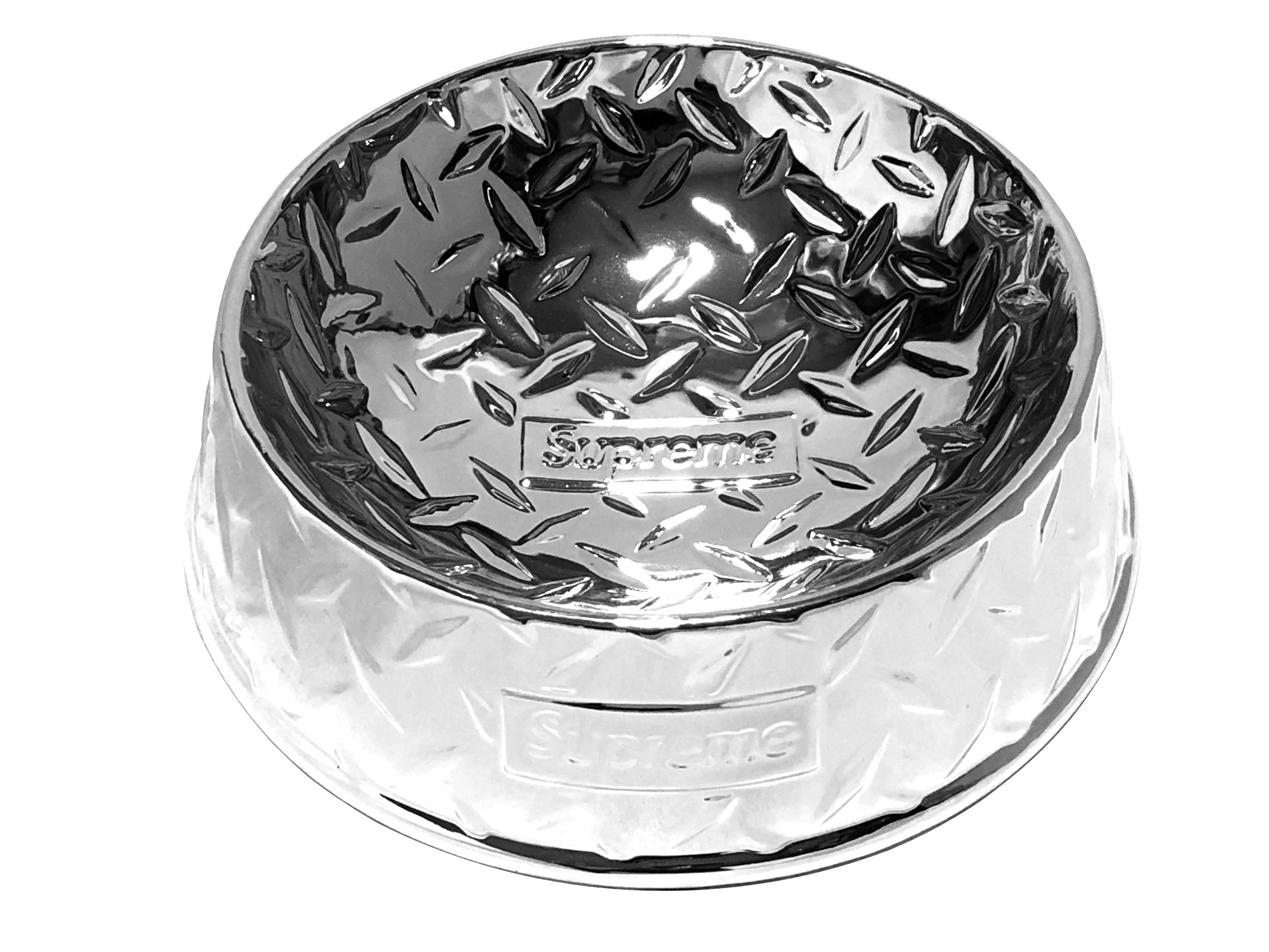 楽天市場】SUPREME シュプリーム 23SS 新品 銀 Diamond Plate Dog Bowl