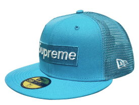 SUPREME シュプリーム ニューエラ コラボ 23SS ブルー Box Logo Mesh Back New Era cap BLUE ボックスロゴ メッシュ キャップ