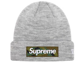 SUPREME シュプリーム ニューエラ コラボ 23AW / FW グレー New Era Box Logo Beanie HEATHER GREY ニット帽 ボックスロゴ ビーニー 23FW