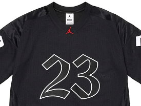 SUPREME シュプリーム トップス ナイキ コラボ 26SS 新品 黒 Supreme x Jordan Jersey BLACKシュプリーム x ジョーダン ジャー ジー ブラック 23 メッシュ カットソー 半袖