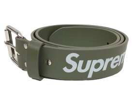 SUPREME シュプリーム 22SS 新品 カーキ Repeat Leather Belt リピート レザー ベルト S/M OLIVE ロゴ