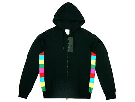 SOPHNET ソフ uniform experiment ユニフォームエクスペリメント 2013 新品 黒 COLOR CHART SIDE PANEL ZIP UP PARKA ジップアップ スウェット パーカー BLACK