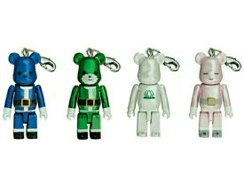 BE@RBRICK ベアサンタストラップ メリー グリーン クリスマス　伊勢丹限定 2011 新品 ベアブリック50% 4体セット　X`mas メディコムトイ