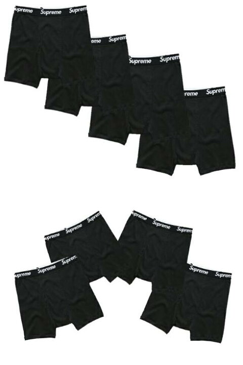 楽天市場】SUPREME シュプリーム ヘインズ 新品 黒 ボクサーパンツ  