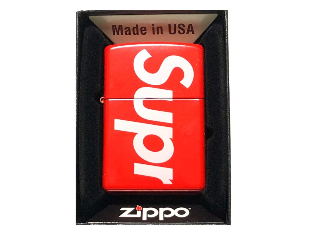 SUPREME シュプリーム ジッポ ライター 21SS 新品 赤　RED LOGO Zippo レッド