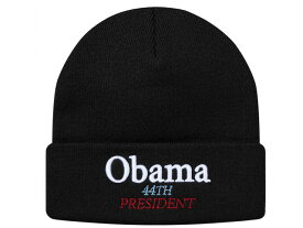 SUPREME シュプリーム ニット帽 18AW 新品 黒 Obama Beanie オバマ ビーニー 折り返し BLACK