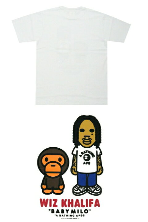 楽天市場】A BATHING APE × WIZ KHALIFA BABY MILO TEE ア ベイシング 