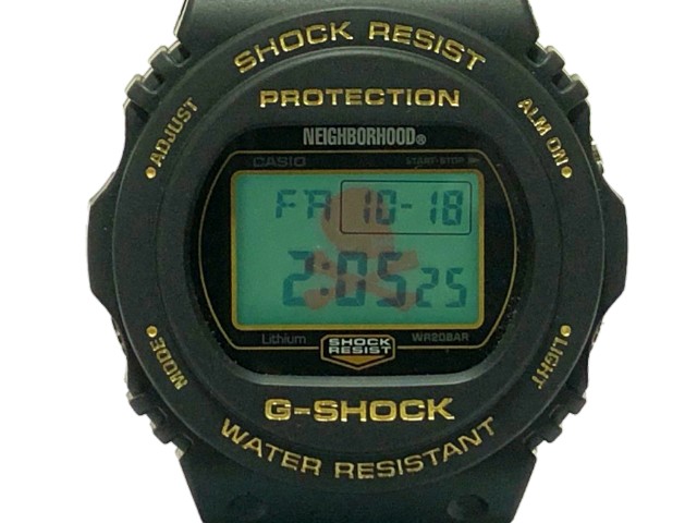 NEIGHBORHOOD ネイバーフッド gshock カシオ Gショック コラボ 19AW 新品 黒 NHGS . DW-5750 /  P-WATCH　腕時計 送料無料　BLACK | ONLY ONE STYLE