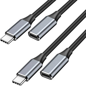 [2026�V�o�[�W���� USB Type-C �����P�[�u��] USB C 3.2 �����P�[�u�� PD100W�}���[�d 10Gbps�f�[�^�]�� 4K@60Hz�Ή� �^�C�vc �I�X-���X �o�����]�� �X�}�z/�^�u���b�g/�p�\�R��/iPhone17/Galaxy S26/Mac Book/iPad/
