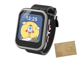 キッズ スマートウォッチ 腕時計 子供用 男の子 女の子 多機能 おもちゃ カメラ ゲーム 音楽 知育 学習 アラーム 誕生日 プレゼント ブラック