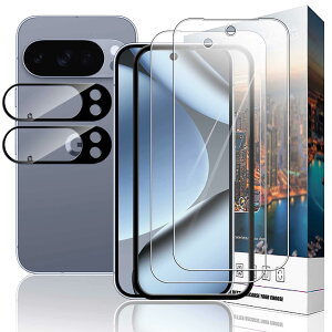 �X�}�[�g�t�H���p�ی�t�B���� Google Pixel 10 Pro�p �����K���X �J�����t�B�����t�� �Z�b�g �K�C�h�g�t�� �d�x9H �����ߗ� ��U�h�~ �ϏՌ� �w��h�~ �C�A�[�� ���Ɏq�f��