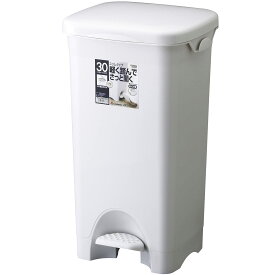 ゴミ箱 ペダル式 30L グレー ポリ袋フック付き フタ付き ダストボックス 分別 キッチン リビング オフィス シンプル 縦型