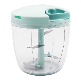 みじん切り器 900ml 食洗機対応 容器 ふた 洗える 調理器具 野菜カッター チョッパー 下ごしらえ ブルー