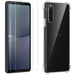 �X�}�z�P�[�X �t���ی�t�B���� �Z�b�g Xperia 10 V �Ή� �����K���X 2������ TPU �J�o�[ ���� 9H ���E���h�G�b�W �����x �w��h�~ �Ռ��z�� �����h�~ ���^ �_��