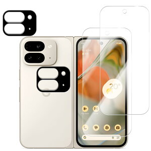 �X�}�z�t���ی�t�B���� �J���������Y�J�o�[ Google Pixel 9 Pro Fold �p �����K���X 2���Z�b�g �w��h�~ ���Y�f�� �����ߗ� �ی�V�[�g