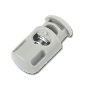 コードロック 10個セット プラスチック 紐止め ストッパー 穴径5mm 巾着袋 リュック 調整 トグル グレー