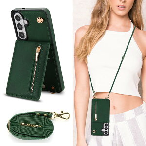 �X�}�z�P�[�X �蒠�^ �V�����_�[ Galaxy S26 Plus�Ή� ���|�� �΂߂��� �X�g���b�v�t�� �J�[�h���[ ���z�^ �w�ʃ|�P�b�g�t�� ���^ �y�� �_�[�N�O���[��