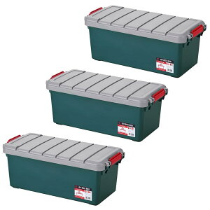 ���[�{�b�N�X 3�Z�b�g 57L �R���e�i ���O���[ RVBOX ��78.7×���s37.3×����31.7cm �_�[�N�O���[�� ���[�P�[�X