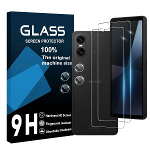 �ی�t�B���� �t�� �K���X 2�� �����Y�ی� 2�� �Z�b�g Xperia 10 VI �����K���X 9H �����ߗ� �w��F�ؑΉ� �S�ʕی� �ϏՌ� ��U�h�~ ���E���h�G�b�W���H �ȒP�\��t��