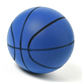 バスケットボール 5号 室内用 静音 サイレントボール ウレタンフォーム スポンジ製 練習用 ブルー