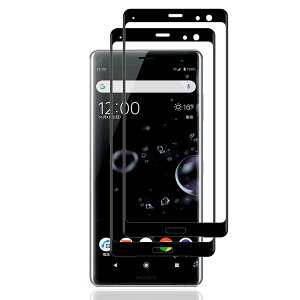 �K���X�t�B���� 2���Z�b�g Xperia XZ3�p �S�ʕی� 3D�Ȗ� �d�x9H ��U�h�~ �Ռ��z�� �w��h�~ ���^ �C�A�[�� �u���b�N