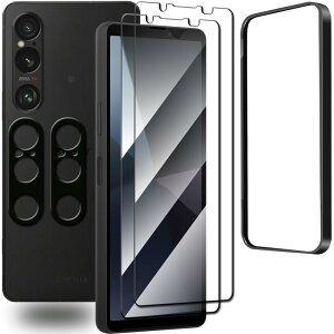 �X�}�z�ی�t�B���� 2�� �J�����ی�t�B���� 2�� �Z�b�g Xperia 1 VI �Ή� �K���X�t�B���� �K�C�h�g�t�� �d�x9H �ϏՌ� �����ߗ� �w��h�~ �C�A�[�� �����z�� �I�o�I�[�o�[�h�~ �t���ی�t�B��
