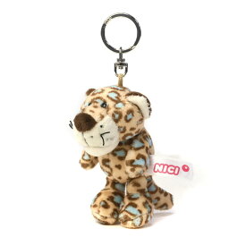 ぬいぐるみ キーホルダー ヒョウ 10cm ブルー マスコット 動物 アニマル 雑貨 ギフト プレゼント