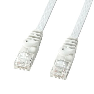 LAN�P�[�u�� 10m �t���b�g CAT6 �M�K�r�b�g�Ή� �C�[�T�l�b�g�P�[�u�� RJ45�R�l�N�^ �c���܂�h�~ �z���C�g �p�\�R�� LAN�n�u�Ή� 1Gbps 250MHz