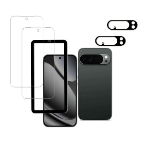 �X�}�z�p�ی�t�B���� �J���������Y�J�o�[ �Z�b�g Google Pixel 10 Pro �Ή� �����K���X �t���ی�t�B���� �d�x9H �K�C�h�g�t�� 2����