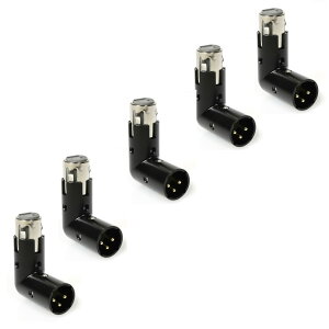 XLR�ϊ��A�_�v�^�[ 90�x �p�x�����\ �f���A���I�X ���X 5�Z�b�g �}�C�N �~�L�T�[ �����@�� �ڑ��R�l�N�^�[