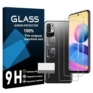 �X�}�z�t���ی�K���X�t�B���� �����Y�ی�t�B���� 4���Z�b�g Redmi Note 10T Note 10 JE �����K���X 9H �����ߗ� �w��F�ؑΉ� �S�ʕی� �ϏՌ� ��U�h�~ ���E���h�G�b�W �ȒP�\��t��