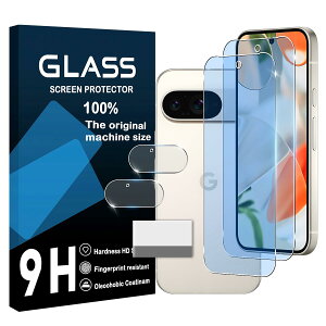 �X�}�z�ی�t�B���� Google Pixel 9�p �����K���X �u���[���C�g�J�b�g ��ʗp2�� �J���������Y�p2�� �Z�b�g �S�ʕی� �����ߗ� 9H�d�x �w��F�ؑΉ� �ϏՌ� ��U�h�~ ����h�~ �C�A�[�� �ȒP�\��