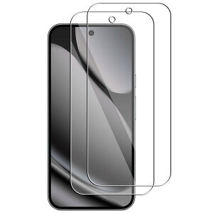 �t���ی�t�B���� Google Pixel 10 Pro XL �p �K���X�t�B���� 2���Z�b�g �d�x9H ��U�h�~ �Ռ��z�� �w��h�~ �C�A�[�� �����K���X ��ʕی�V�[�g �����ߗ� �ȒP�\��t��