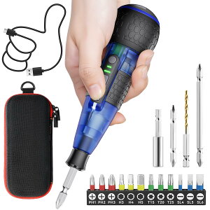 �d���h���C�o�[ ���^ �[�d�� ���� USB-C ���P�xLED���C�g �y�� 16�_�r�b�g�Z�b�g ���[�P�[�X�t�� DIY �H�� �N���A�u���[