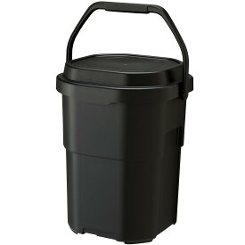 収納ボックス 22L バケットカーゴ ブラック 日本製 収納容器 アウトドア 洗車 ガーデニング 道具入れ コンテナ 収納ケース