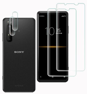 Xperia PRO �t���ی�t�B���� �J�����p �K���X�t�B���� 4���Z�b�g �S�ʕی� �����K���X �ϏՌ� �ɔ� �����ߗ� �w��h�~ �C�A�[��