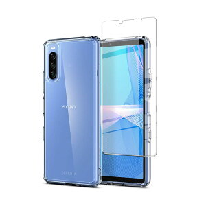 �X�}�z�P�[�X �t�B���� �Z�b�g Xperia 10 III �����K���X �t���ی�t�B���� ���� TPU �P�[�X �d�x9H �ϏՌ� ������ ��U�h�~ ���^ �y�� �N���A�J�o�[