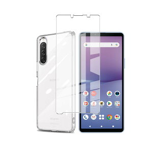 �X�}�z�P�[�X �t�B���� �Z�b�g Xperia 10 V �Ή� �����K���X �ی�t�B���� ���� TPU�P�[�X �d�x9H �ϏՌ� ������ ��U�h�~ ���^ �y�� �N���A�J�o�[