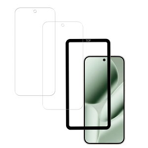 �X�}�z�ی�t�B���� Google Pixel 10 Pro XL �p �K���X�t�B���� �����K���X �t���ی�t�B���� 2���Z�b�g �K�C�h�g�t�� ���Y�K���X�f��