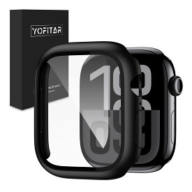 スマートウォッチケース 46mm 保護カバー 液晶フィルム 一体型 PC素材 耐衝撃 全面保護 超薄型 高透過率 指紋防止 傷防止 ブラック アクセサリー
