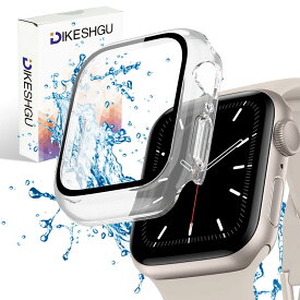 腕時計保護ケース 40mm クリア 防水カバー ガラスフィルム一体型 PC素材 全面保護 耐衝撃 高透過率 指紋防止 傷防止 シンプル 装着簡単